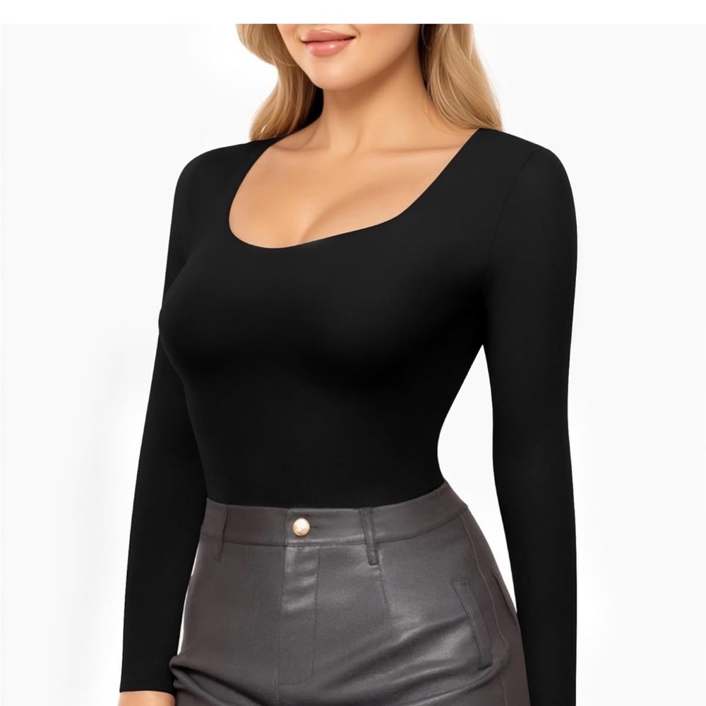 Black Long Sleeve Bodysuit